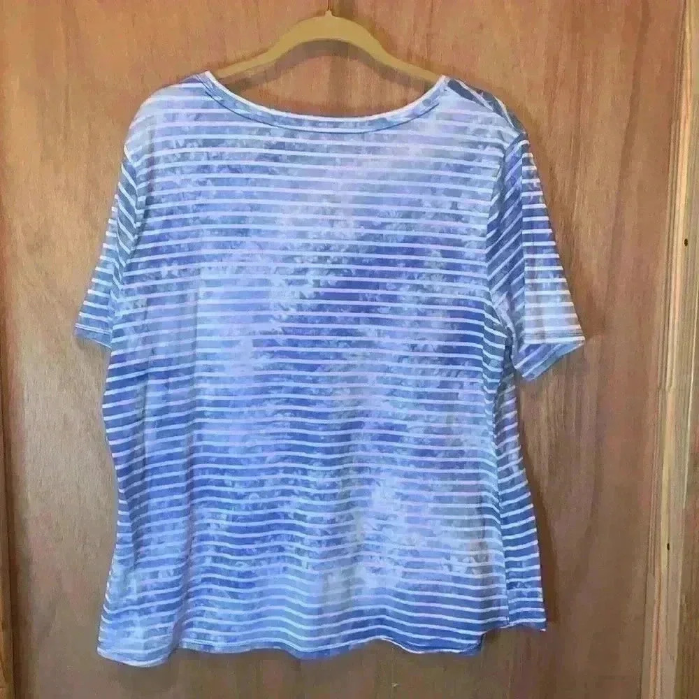 Terra & Sky Blouse Shirt 1X (16W-18W) - Picture 10 of 15